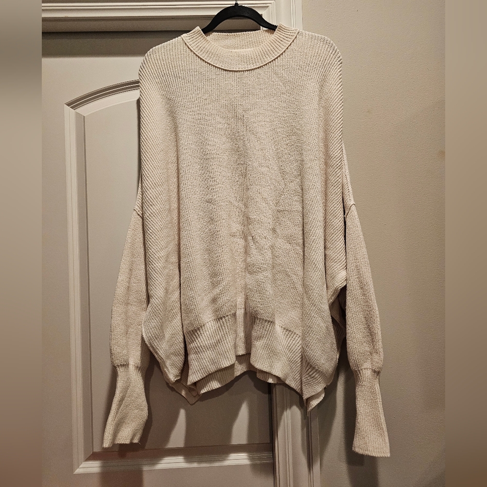 Free People Cream Sweater